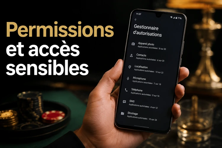 Permissions et accès sensibles