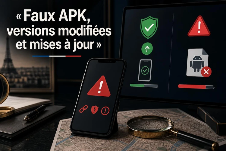 Faux APK, versions modifiées et mises à jour