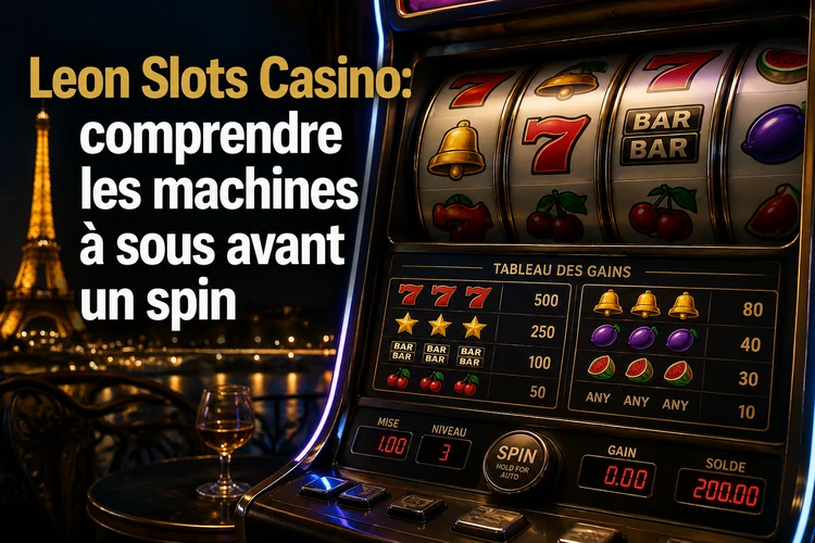 Leon Slots Casino: comprendre les machines à sous avant un spin