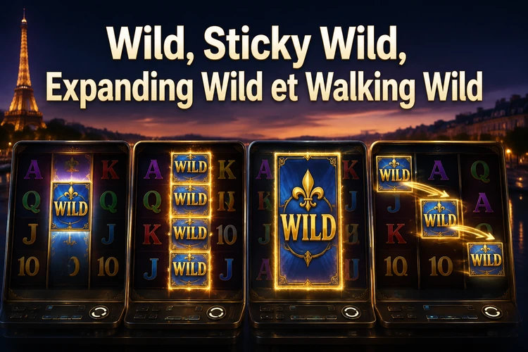 Wild, Sticky Wild, Expanding Wild et Walking Wild